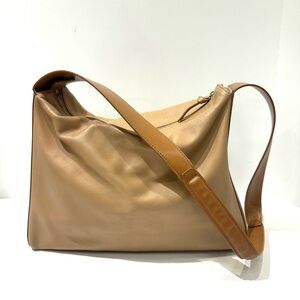 Frame Denim Ilona Hamer Tan Leather Shoulder Two Tone Hobo Bag